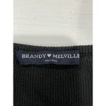 Brandy Melville  Ribbed Long Sleeve Top Henley Neckline Casual One‎ Size Photo 1