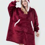 Giant Christmas Blanket Hoodie Santa Photo 0