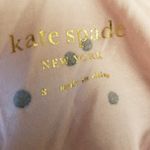 Kate Spade {S} Polka Dot Print Pajama TOP ONLY Light Pink Black Photo 8
