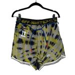 Off-White x Nike Technical Tie Dye Reflective Black and Yellow Shorts MEDIUM Photo 11