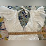 Anthropologie  | LOVE THE LABEL L RUFFLED MINI DRESS in White NWT Photo 8