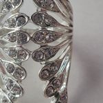 Vintage Bat Wing Unbranded Statement Ring Silver Photo 6