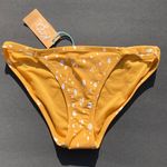 Kona Sol  Bikini Bottom Size XS Polka Dot Yellow White Target NWT Photo 0