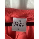 Spirit Jersey  Women's Large Melbourne Florida Orange Oversized Long Sleeve Vacay Photo 3