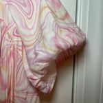 Moon River ๐VGUC Retro Print Swirl Puff Sleeve Baby Doll Top Size L Photo 1