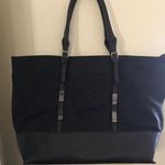 Faux Suede Tote Black Photo 0