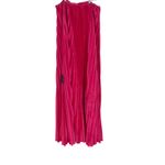 Lulus  Strapless Pleated Maxi Dress Hot Pink XL Photo 6