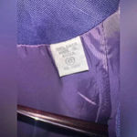 Lord And Taylor Linen Cropped Blazer in Purple Sz 6 P Photo 2