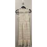 Anthropologie ERI + ALI Crochet Boho Sleeveless Beige Midi Dress Photo 4
