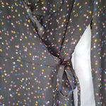 Popsugar  long sleeve sheer wrap dress Photo 4