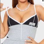 Pretty Little Thing Shape Grey New Season Rib Panel Detail Bodysuit Photo 1