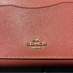 Coach NWOT  Long Wallet With Horse And Carriage logo Salmon Pink Photo 1