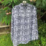 Gloria Vanderbilt  Damask Print Cassidy Button Down Size X Large Photo 1