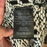 Anthropologie Angel of the North Roenne Cardigan Vest Black White Knit Sz Medium Photo 9