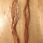 Orange Flower Necklace Crystals Retro Festive Photo 6