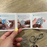 Keychain with essential oil inserts. Add essential oils and carry with you Red Photo 1