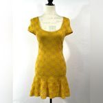 Free People Yellow Daisy Godet Lace Slip Dress Size XS Photo 7