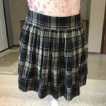 Leon & Harper Schoolgirl Plaid Flannel Skirt Black Green Grunge 90s Goth small Photo 0