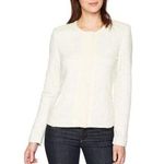 Tart Collections Jacket Shacket M Hale Boucle Tweed Terry Cloth Off White Pocket Size M Photo 0