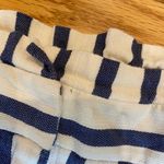 ZARA White Blue Stripe Shirts High Rise Preppy Nautical S Photo 4