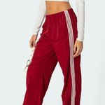 Edikted Women's Red Track Pants Photo 0