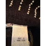Vintage Calledina Women's L Black Sweater Gold Bead Embellishments Vintage Size L Photo 13