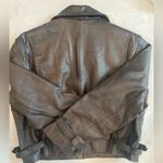 SAN DIEGO LEATHER Jacket factory bomber size 12 chocolate brown Size M Photo 1