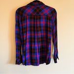 Rails  Hunter Electric Blue, Black & Red Button Down Flannel Shirt | S Photo 6