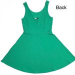 H&M Green Sleeveless Flowy Skirt Mini Dress Size 4 Photo 3