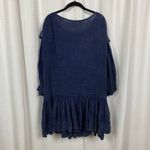 Free People Indigo Blue Washed Ashore Mini Dress Sz.M NWT Photo 11