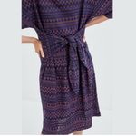 ZARA Knit Front Knot Tie Geo Print Dress Photo 2
