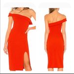 NBD Kade Dress Orange One Shoulder Dress Photo 1