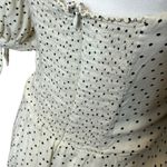 Reformation Quin in Pepper Polka Dot Mini A Line Smocked Dress Women’s Size 12 Photo 11