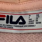 FILA Josephine Pink Sherpa Logo Hoodie Cropped Jacket, size M Photo 4