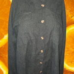 SheIn Black Button Up Long Sleeve Shirt Size XL Photo 0