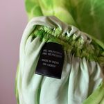 H:ours Fidelity Ruched Cowl Neck Adjustable Mini Dress Green Tie Dye Photo 8