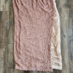 Retrofête Retrofete Katya Dress in Dusty Peach XL Maxi Sequins Cowl Neck Sleeveless NWT Photo 4