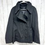 Rampage Coat Women Sz XL Gray Collared Triple Button Peacoat Front Pockets Lapel Photo 0