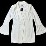 NBD x Revolve Como La Flor Suit Blazer Mini Dress White Size Medium Women's Photo 2