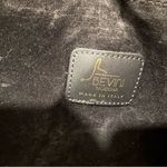 Bevini Modena Black Genuine Leather Tote Crossbody Purse Gold Studs Photo 4