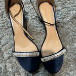 Badgley Mischka  blue wedge heels size 10 Photo 1
