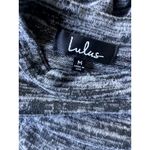 Lulus Long Sleeve Dress Black Gray Medium Photo 1