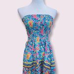 NWT Womens Honeyuppy Strapless Floral Tube Flounce Dress Photo 1