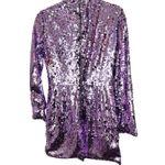 Parker  NWT Lotus Purple Billy Long Sleeve Mini Sequin Party Cocktail Dress Photo 4