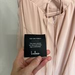Lulus NWT Lulu’s In Love Forever Lace Up High Low Maxi Dress in Blush Pink - Size M Photo 6