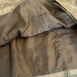 Denim & Co 100% Leather Suede Skirt Medium Tan Western Flower Eyelet Lined Photo 7