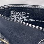 JustFab Black and Gold Heeled Boots with Chunky Heel EUC size 8.5 Photo 5