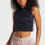 Gymshark Revival Zip Up Crop Top in Black XS Photo 3