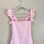 Likely Hara Dress in Rose Shadow Pink Ruffle Strap Size 4 Formal Midi Mermaid Photo 4