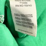 Frnch Midi Floral Dress Women S Emerald Green Eyelet Embroider Puff Sleeve Boho Photo 7